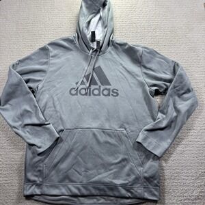 Adidas Badge of Sport Game Go Pullover Aeroready Hoodie Size Large